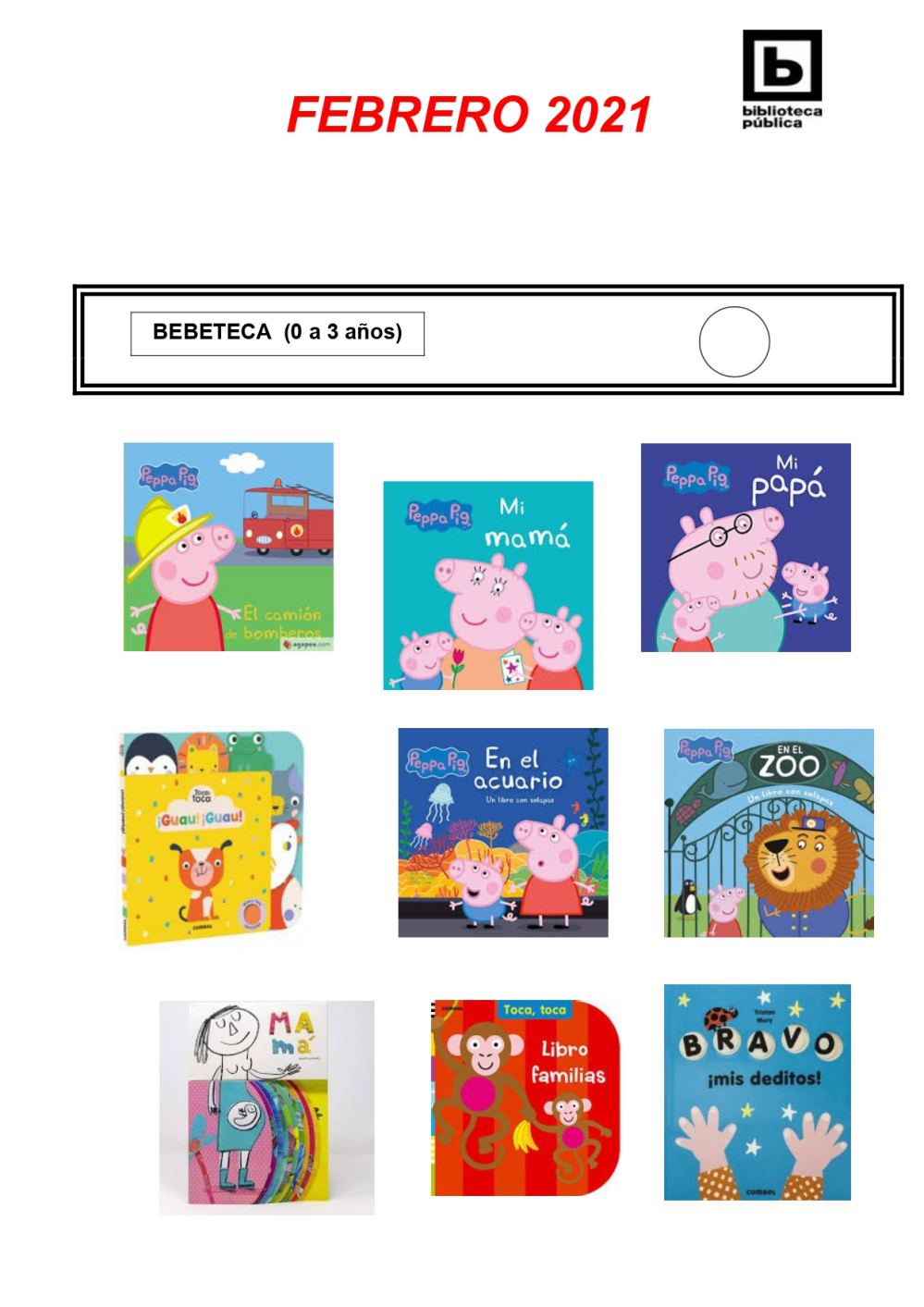 Novedades Infantiles/Juveniles febrero 2021