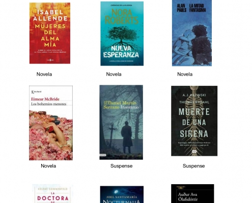 NOVEDADES ADULTOS JULIO Y AGOSTO 2021