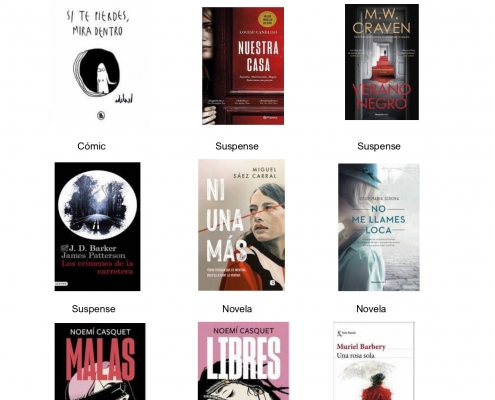 NOVEDADES ADULTOS JULIO Y AGOSTO 2021