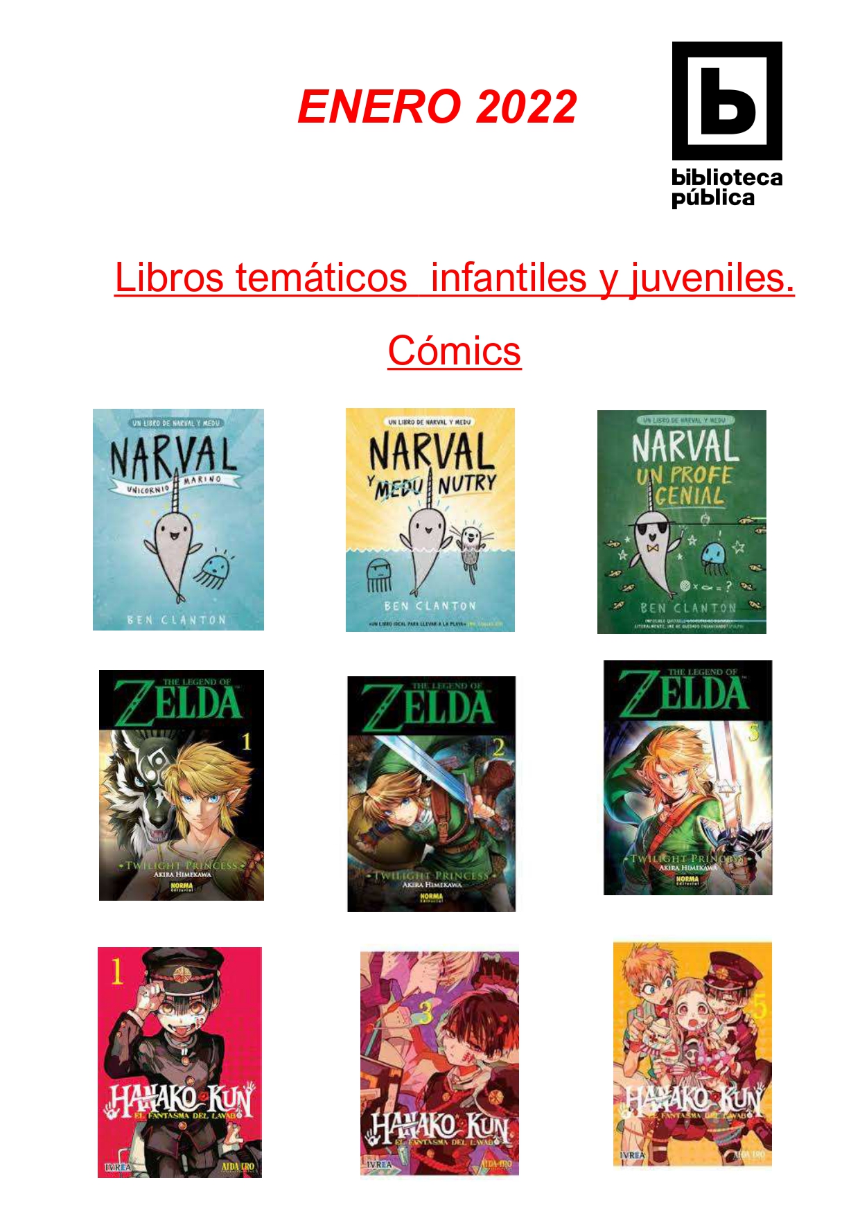 Novedades infantiles / juveniles de enero 2022