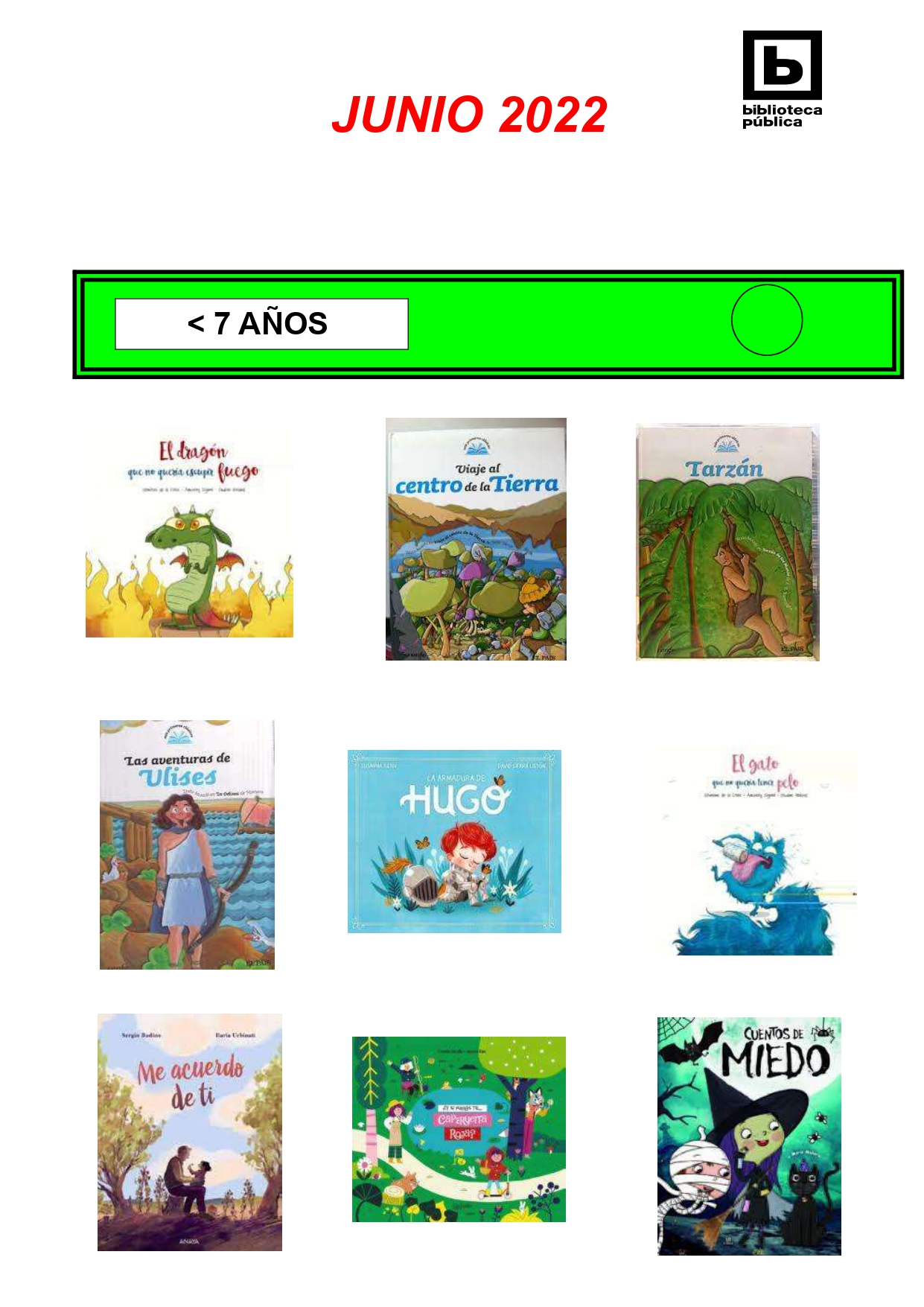 NOVEDADES INFANTILES JUNIO