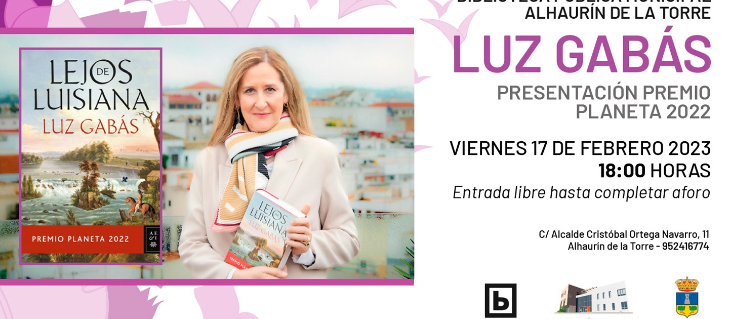 Luz Gabás comparte confidencias literarias en Alhaurín de la Torre y descubre las claves del Premio Planeta 2022