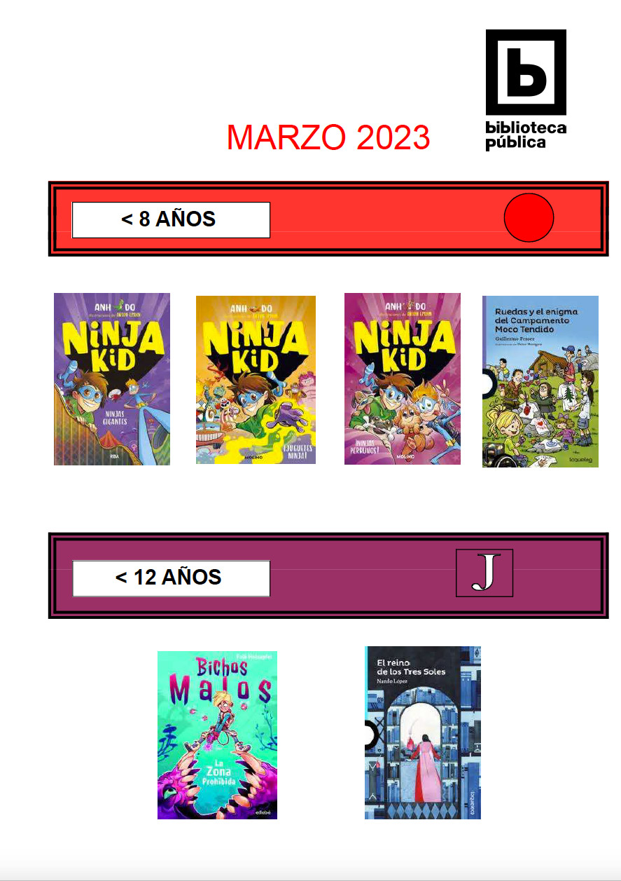 Novedades infantiles / juveniles de marzo 2023