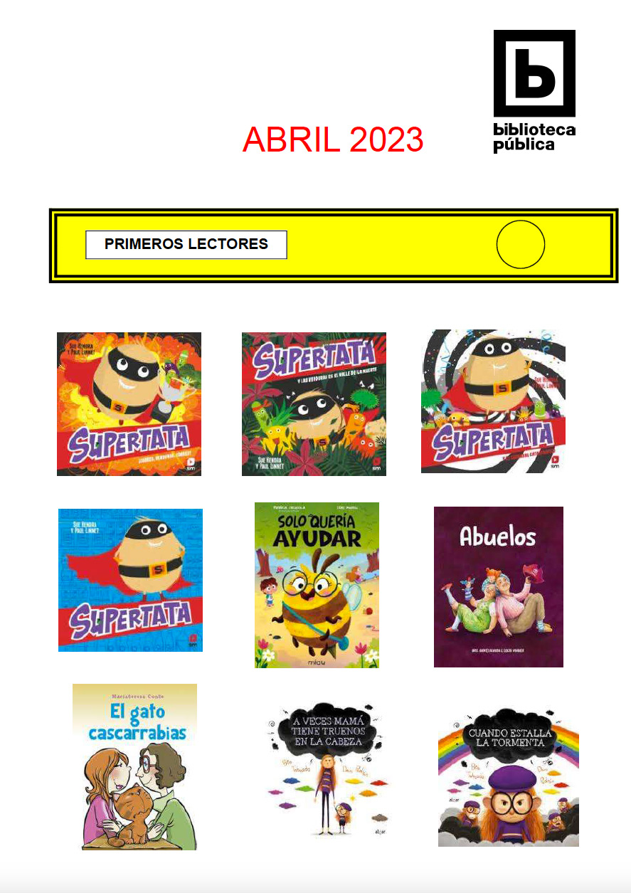 Novedades infantiles juveniles de abril 2023