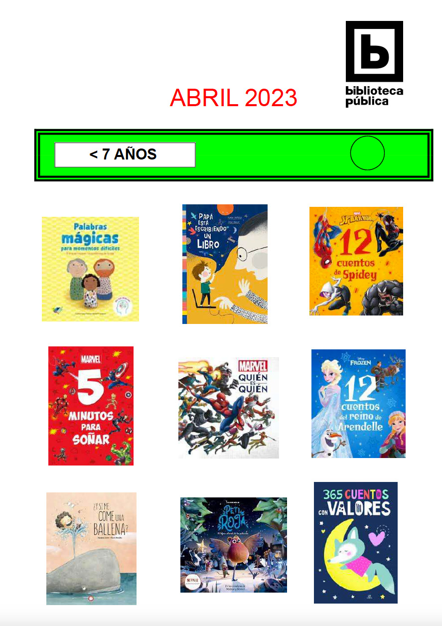 Novedades infantiles juveniles de abril 2023