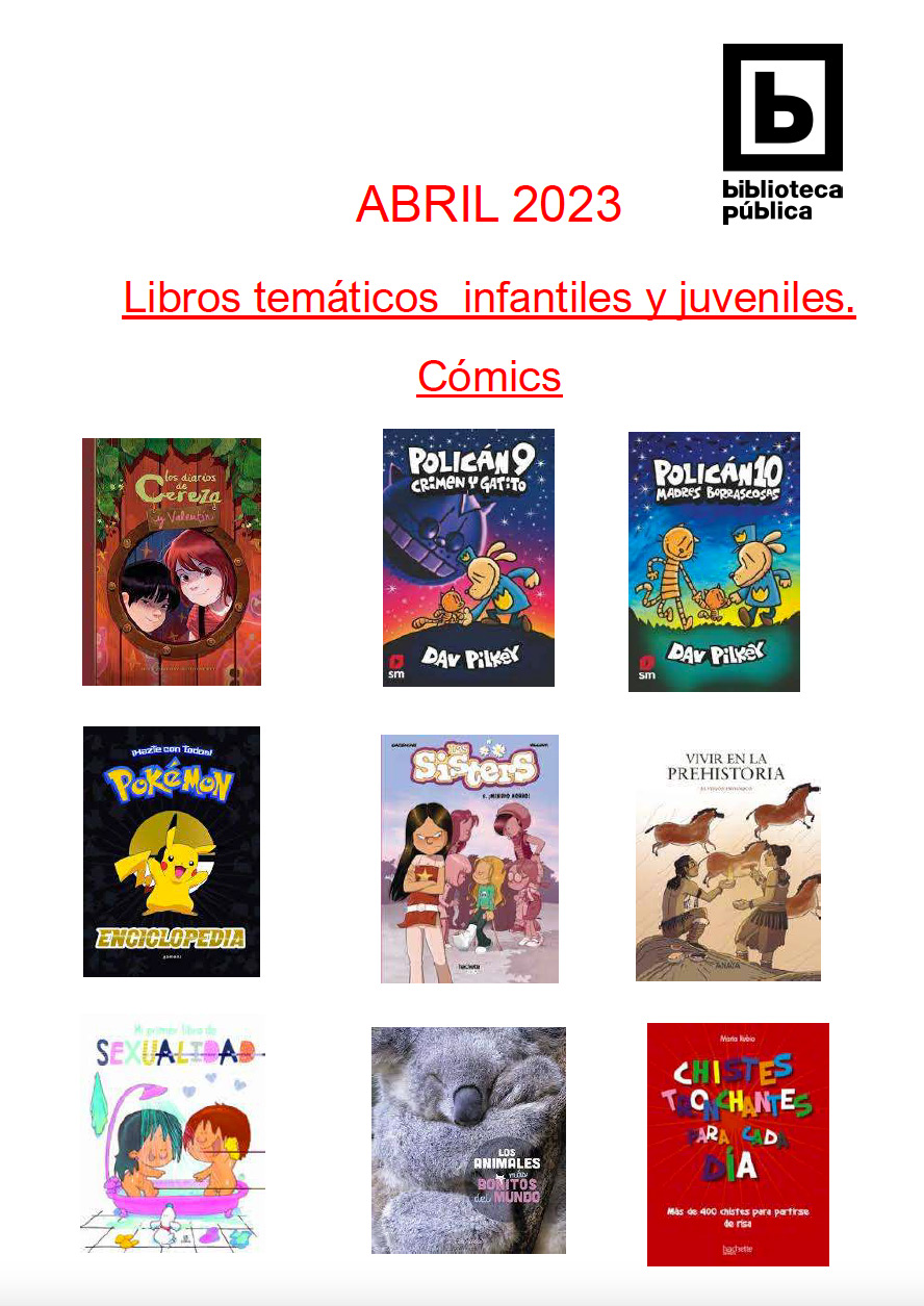 Novedades infantiles juveniles de abril 2023