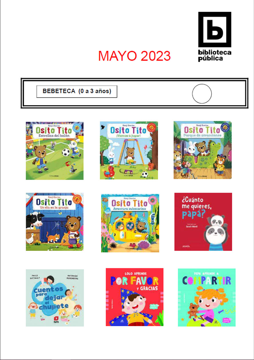 Novedades infantiles mayo 2023