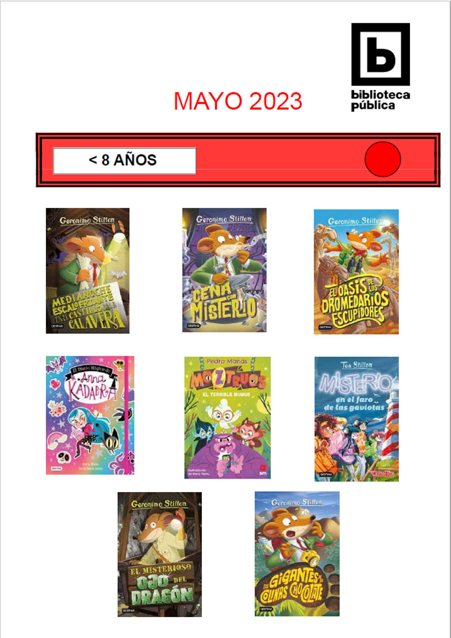 Novedades infantiles mayo 2023