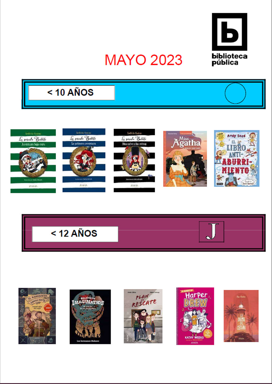 Novedades infantiles mayo 2023