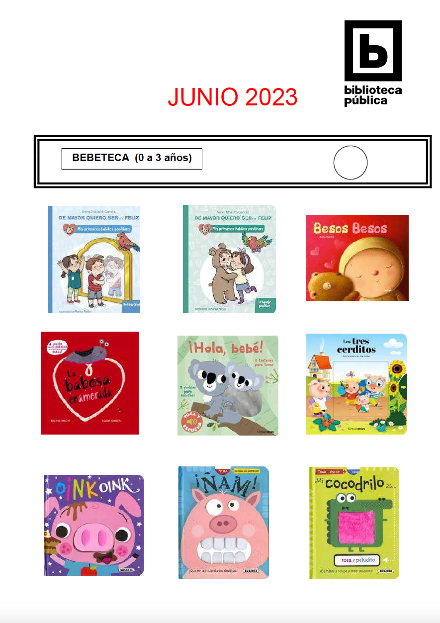 NOVEDADES INFANTILES JUNIO 2023