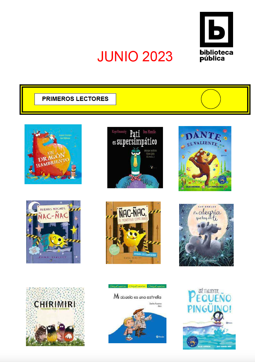 NOVEDADES INFANTILES JUNIO 2023