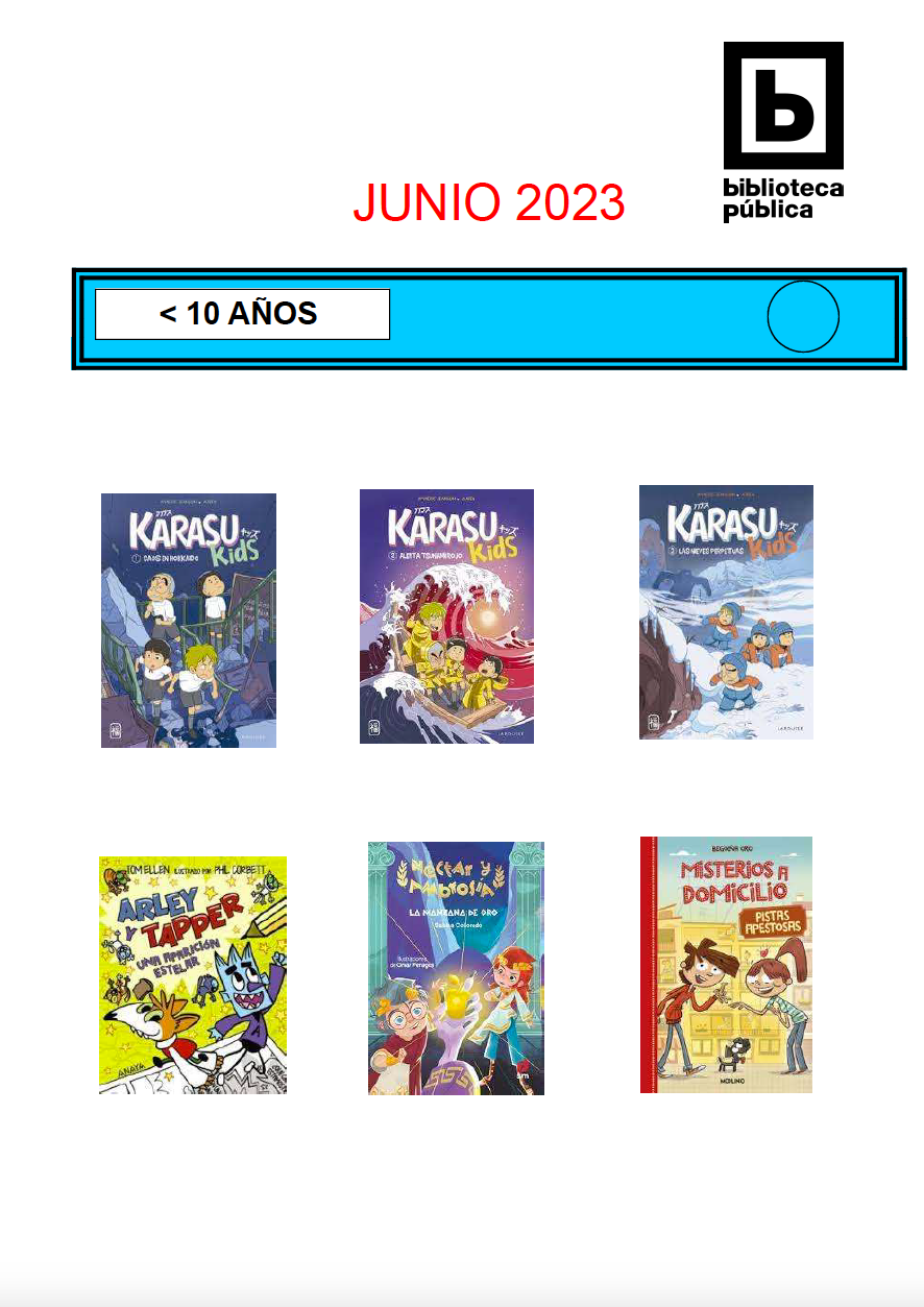 NOVEDADES INFANTILES JUNIO 2023