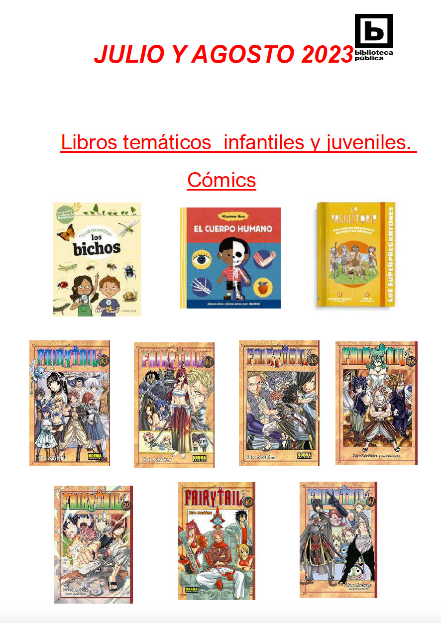 NOVEDADES INFANTILES JULIO Y AGOSTO 2023