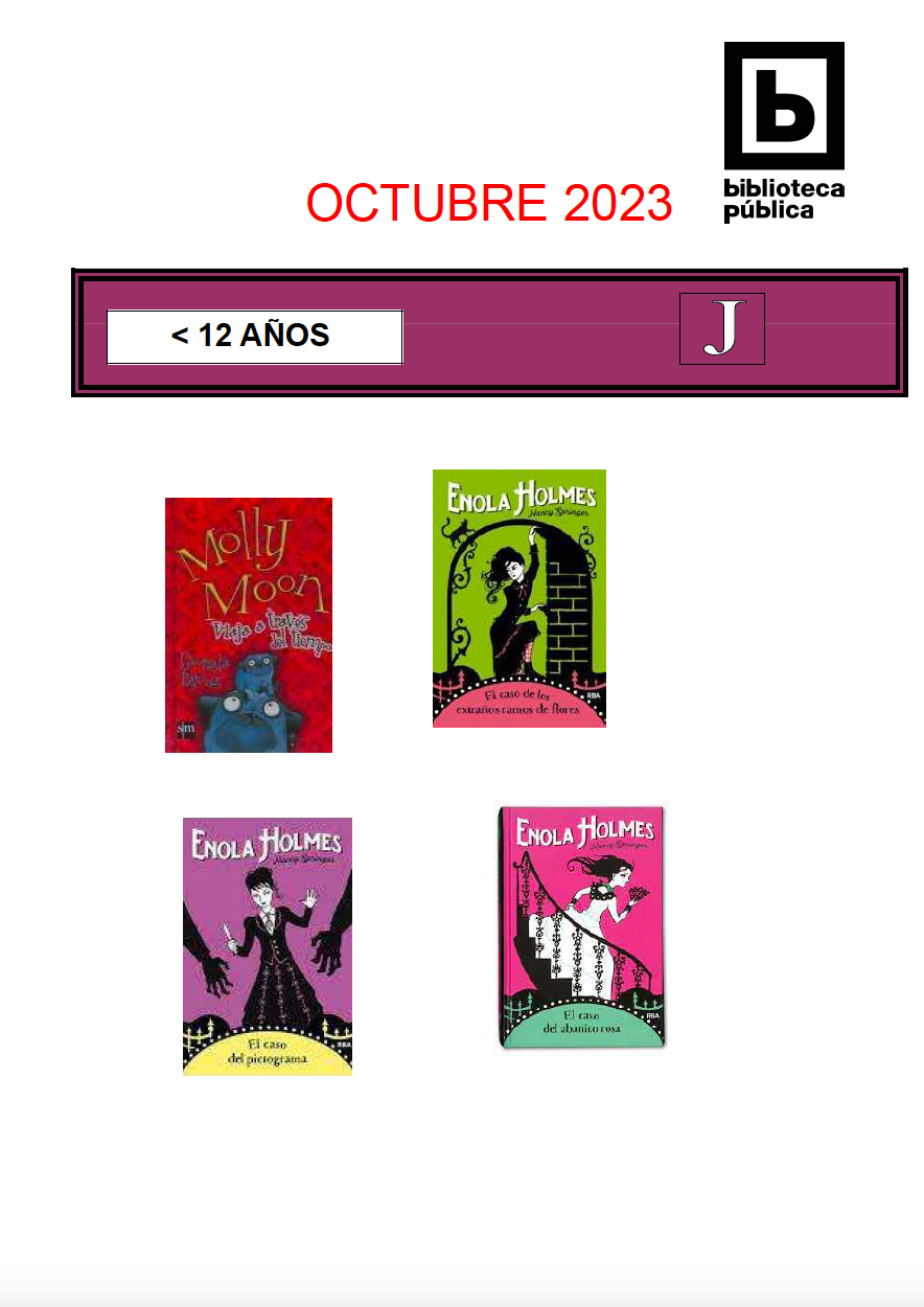 NOVEDADES INFANTIL JUVENIL OCTUBRE 2023