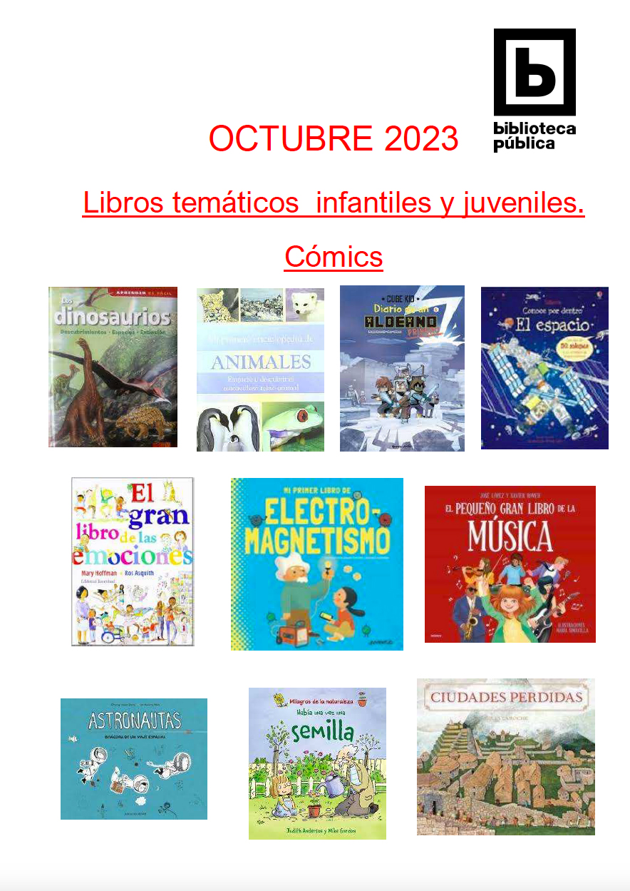 NOVEDADES INFANTIL JUVENIL OCTUBRE 2023