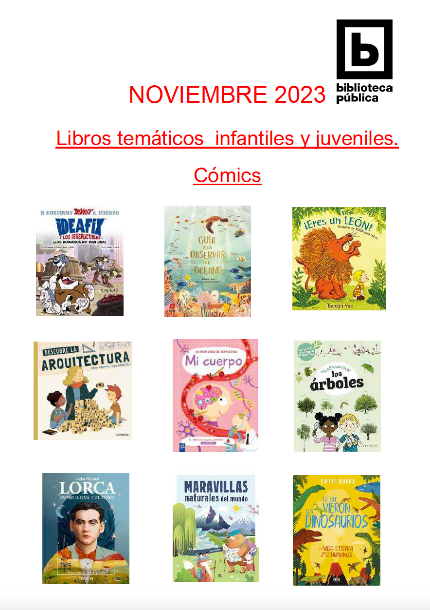 NOVEDADES INFANTIL JUVENIL NOVIEMBRE 2023