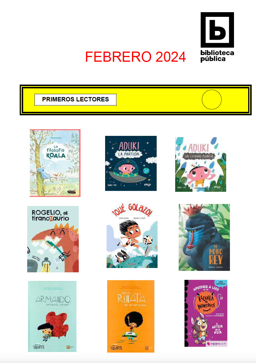 NOVEDADES INFANTILES FEBRERO 2024