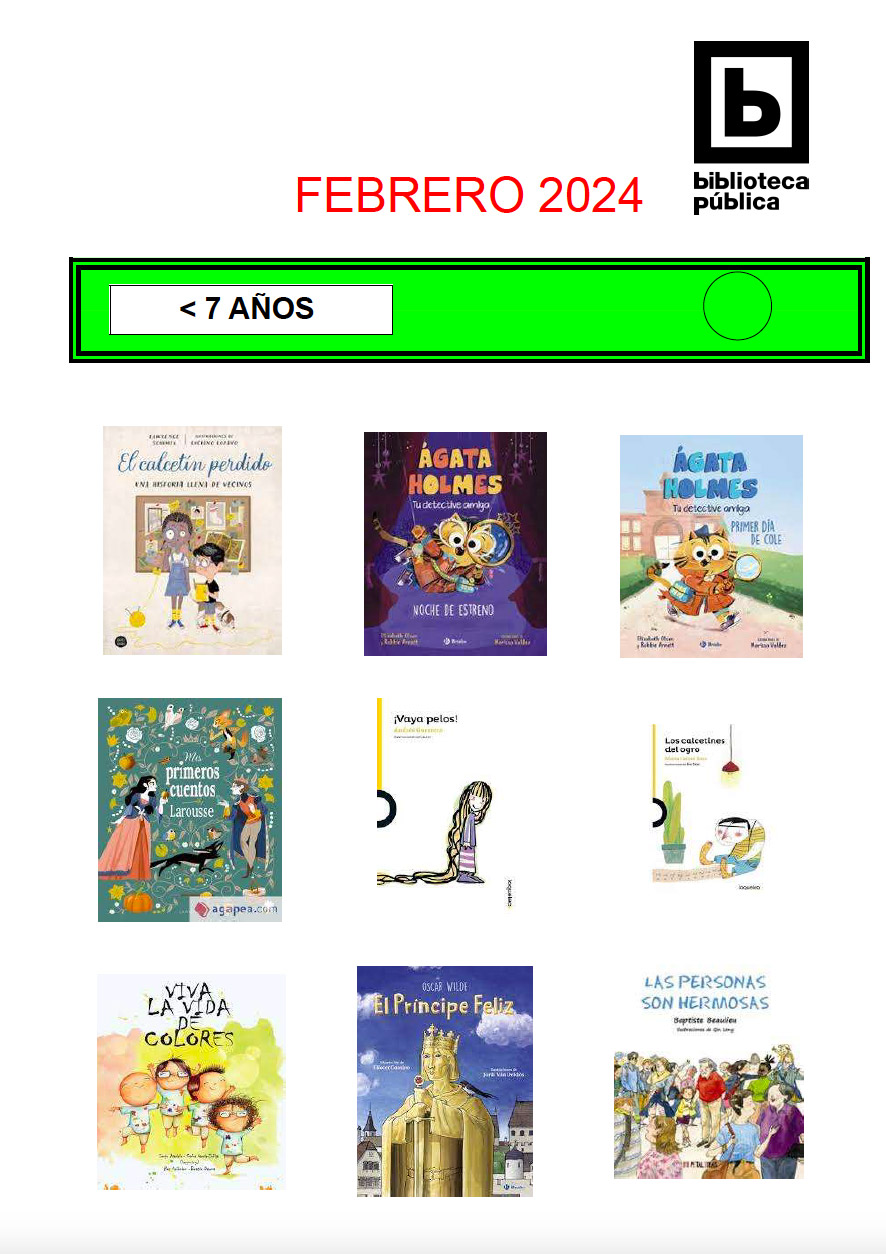 NOVEDADES INFANTILES FEBRERO 2024