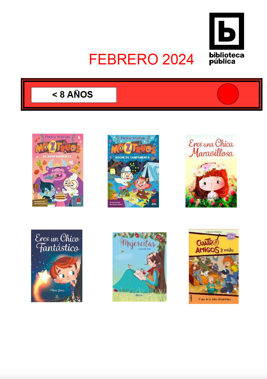 NOVEDADES INFANTILES FEBRERO 2024