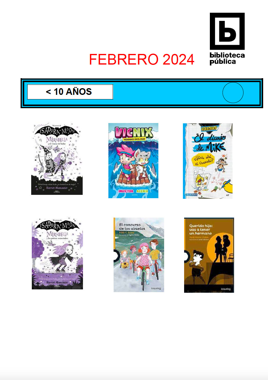 NOVEDADES INFANTILES FEBRERO 2024