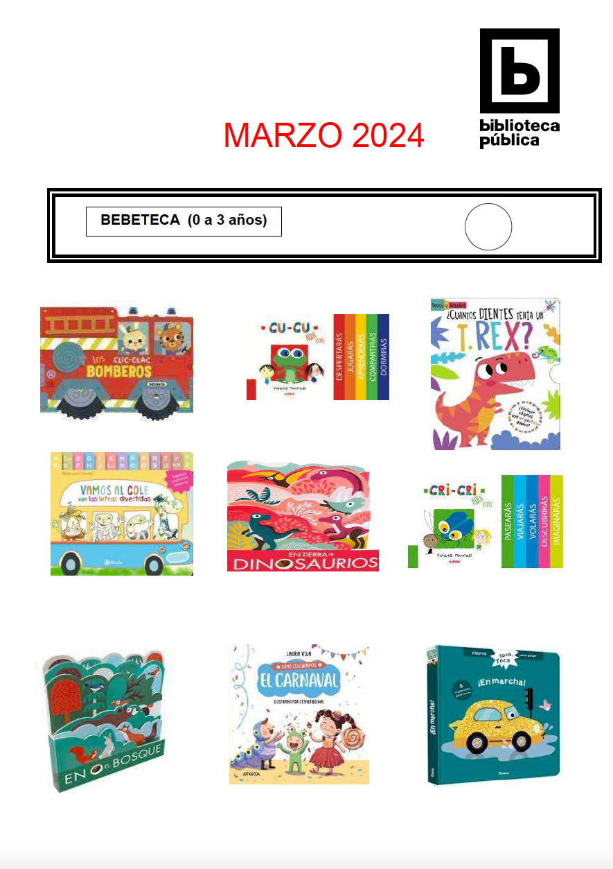 Novedades infantiles / juveniles de marzo 2024