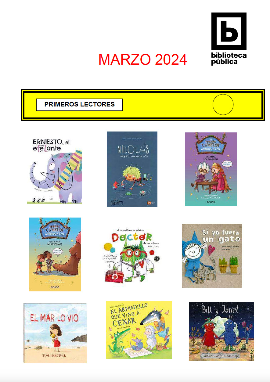 Novedades infantiles / juveniles de marzo 2024