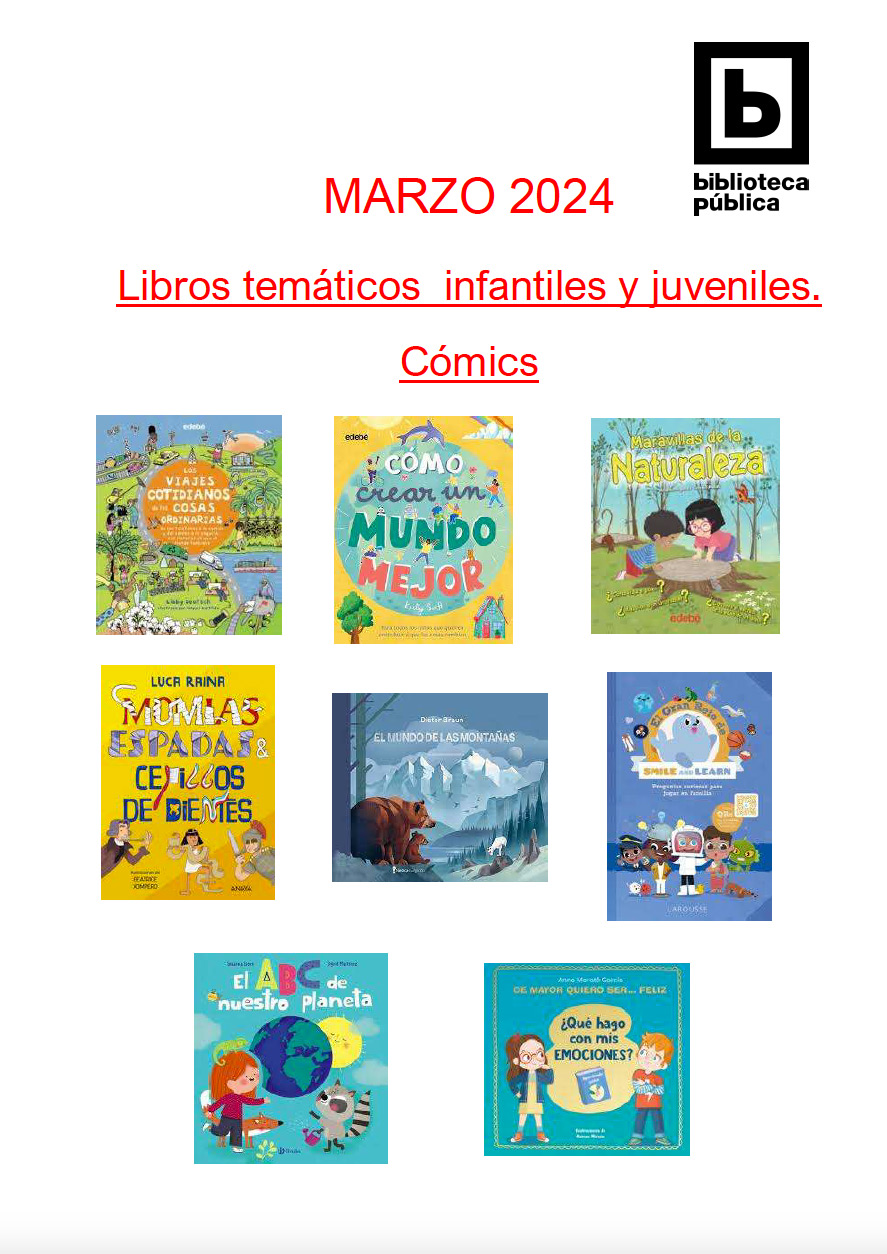 Novedades infantiles / juveniles de marzo 2024