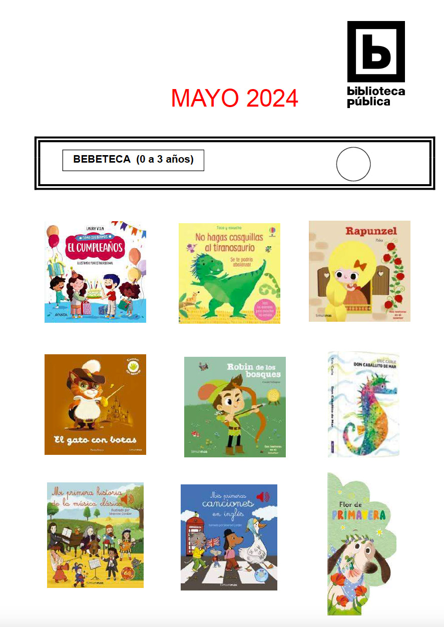 NOVEDADES INFANTILES MAYO 2024