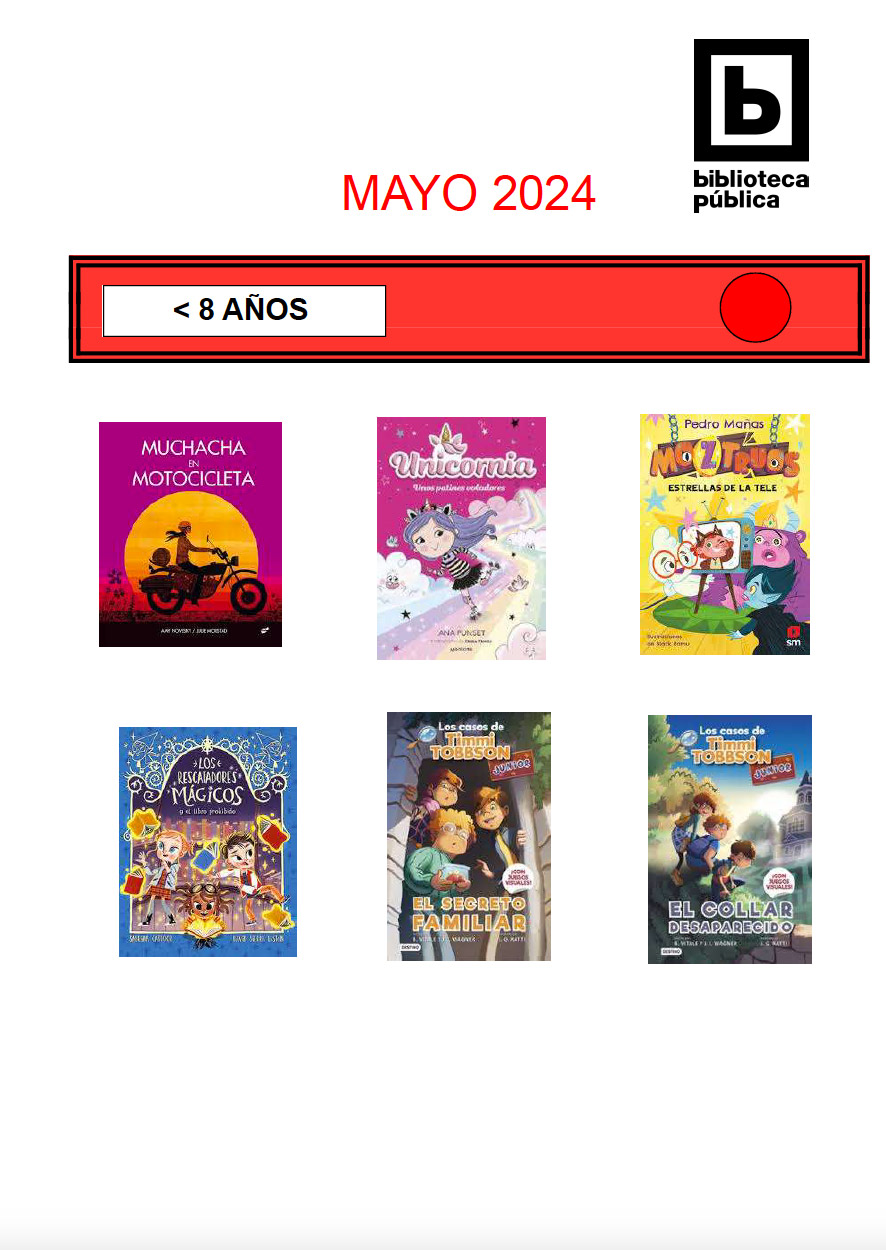 NOVEDADES INFANTILES MAYO 2024