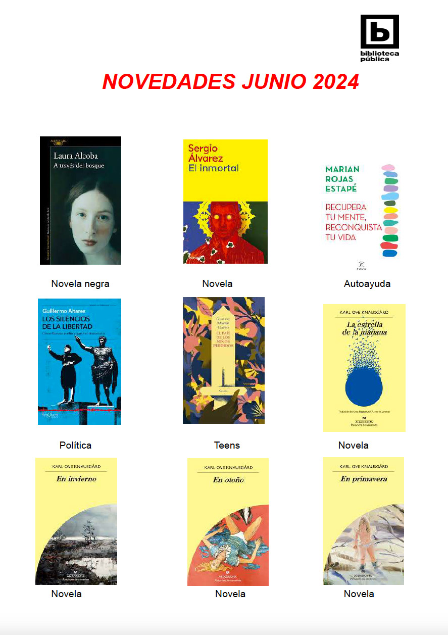 Novedades adultos de junio 2024