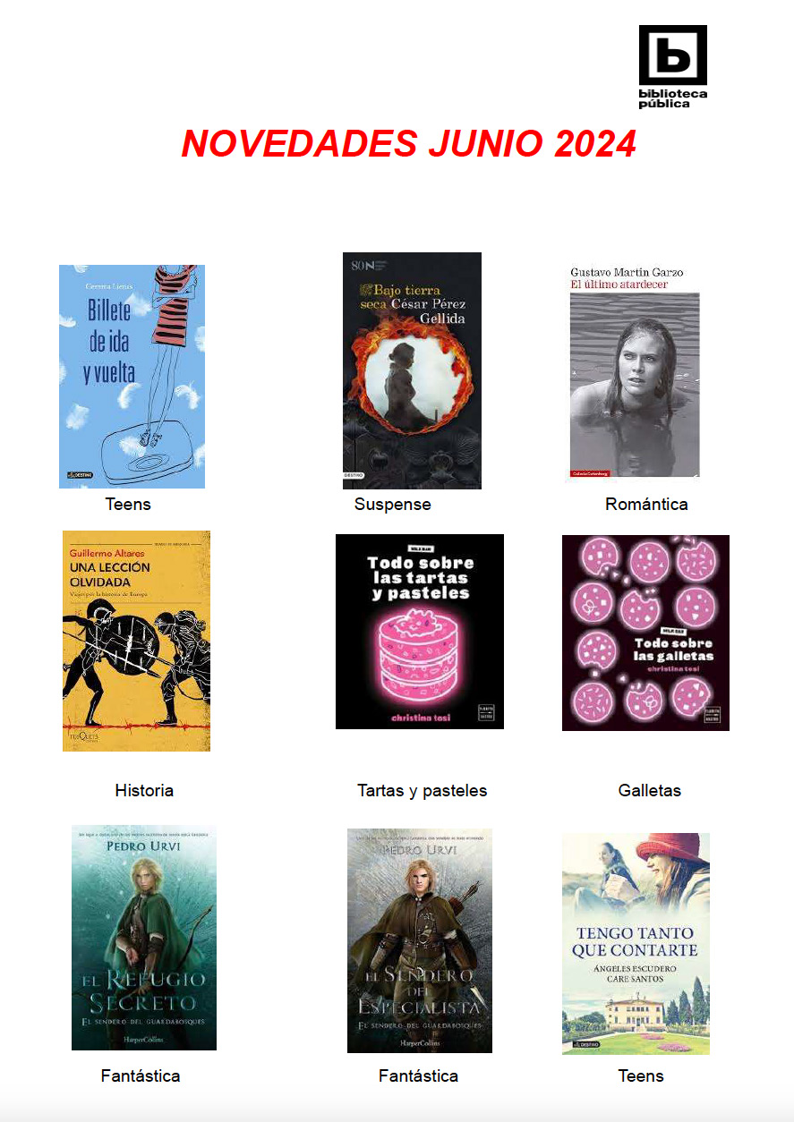 Novedades adultos de junio 2024