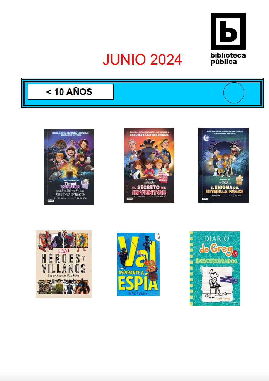 NOVEDADES INFANTILES JUNIO 2024