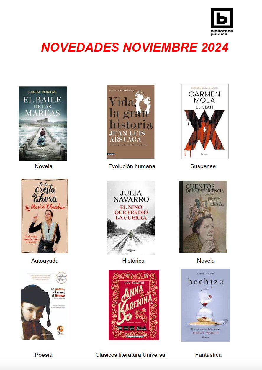 Novedades adultos de noviembre 2024
