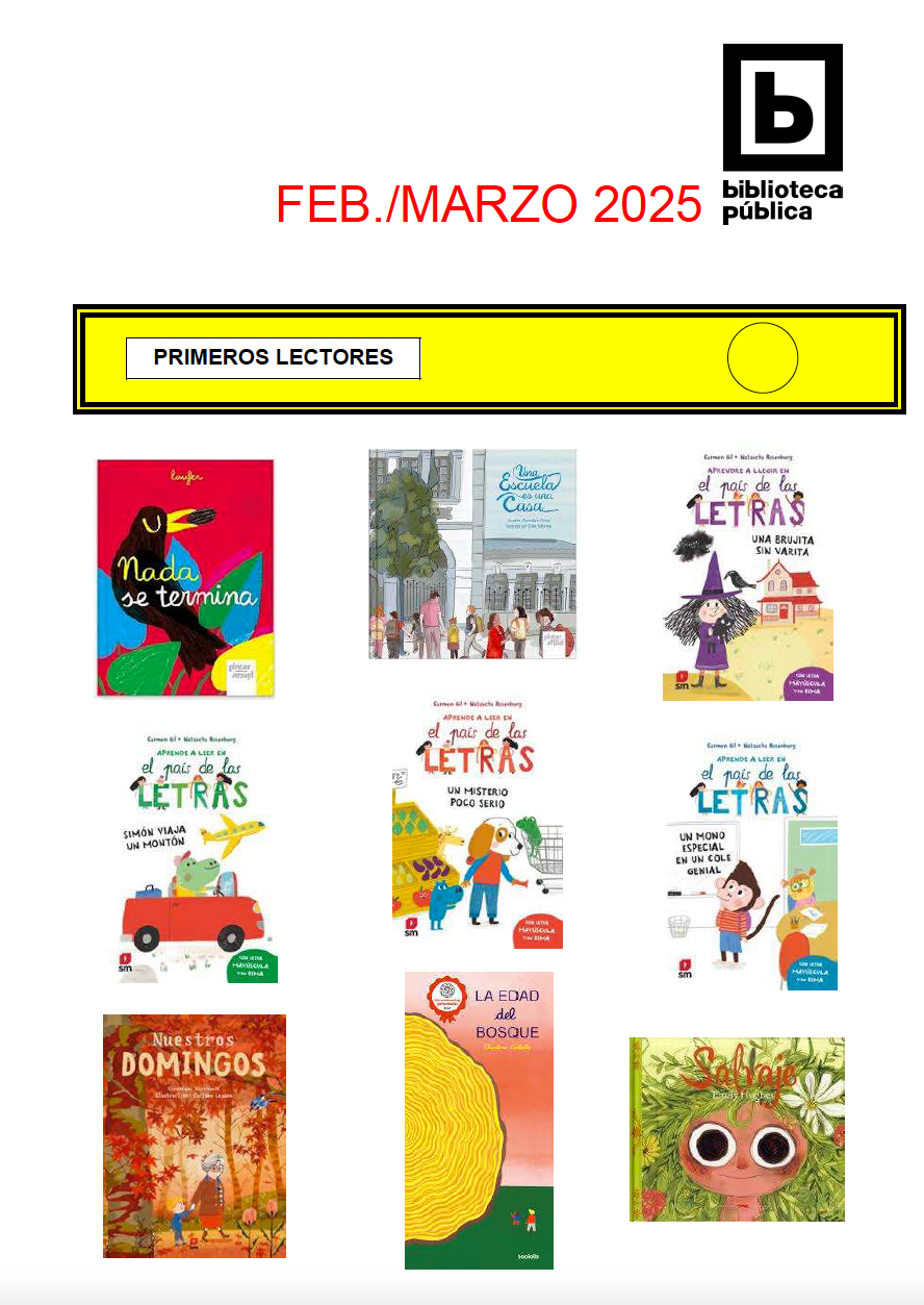 Novedades infantiles / juveniles de febrero / marzo 2025