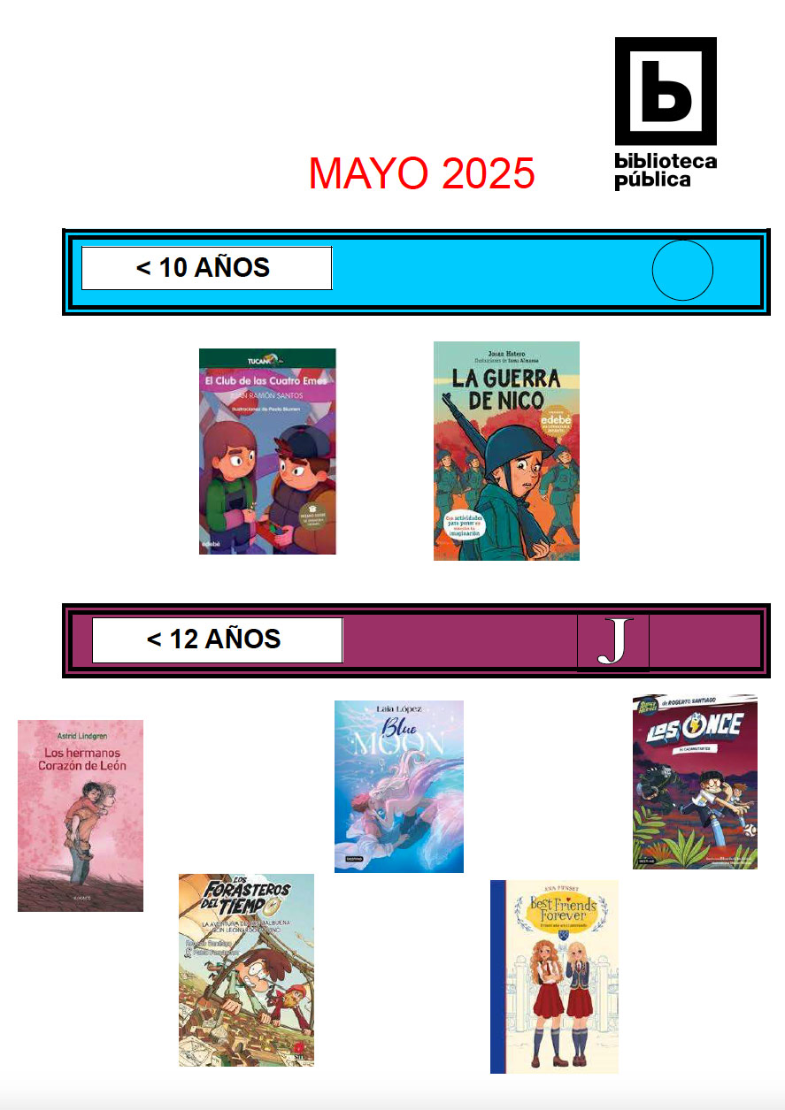 Novedades infantiles de mayo 2025