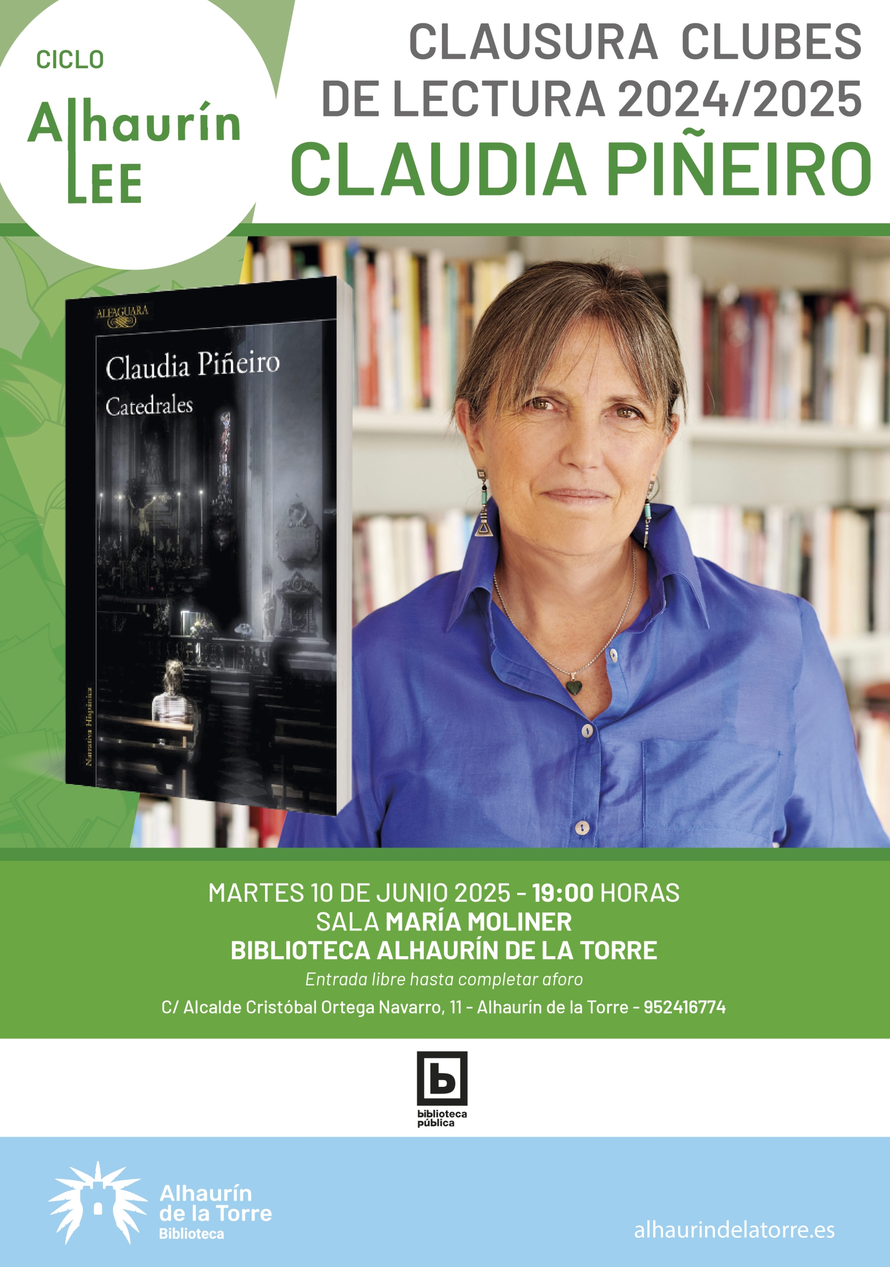 Los clubes de lectura cierran el curso con una visita de la escritora Claudia Piñeiro
