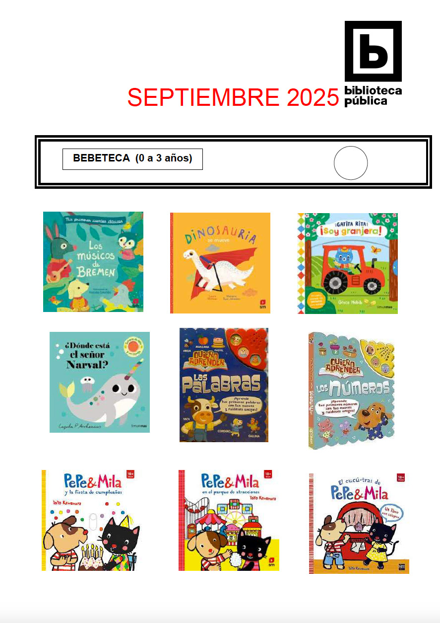 Novedades infantiles / juveniles de septiembre 2025