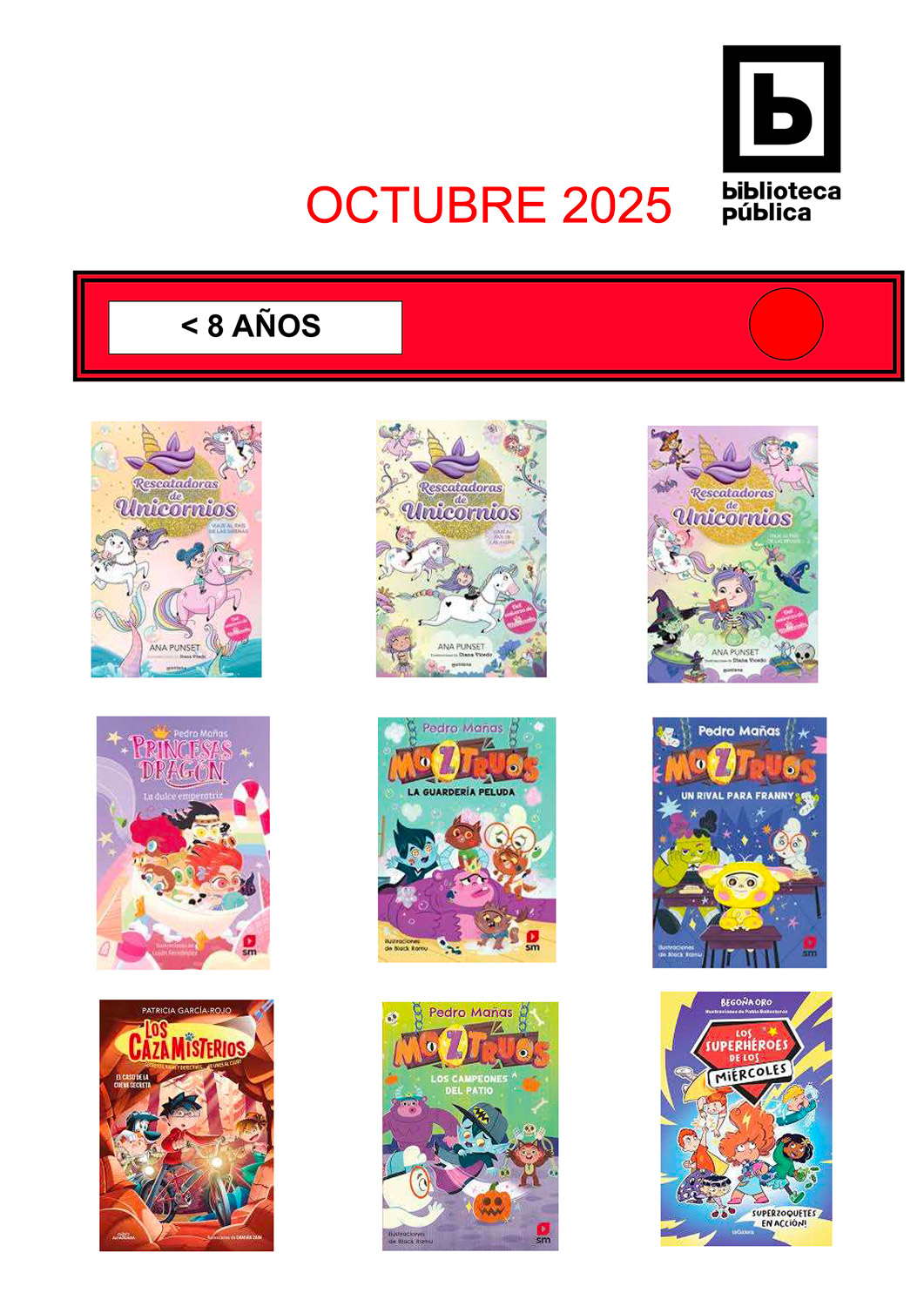Novedades infantil / juvenil de octubre 2025