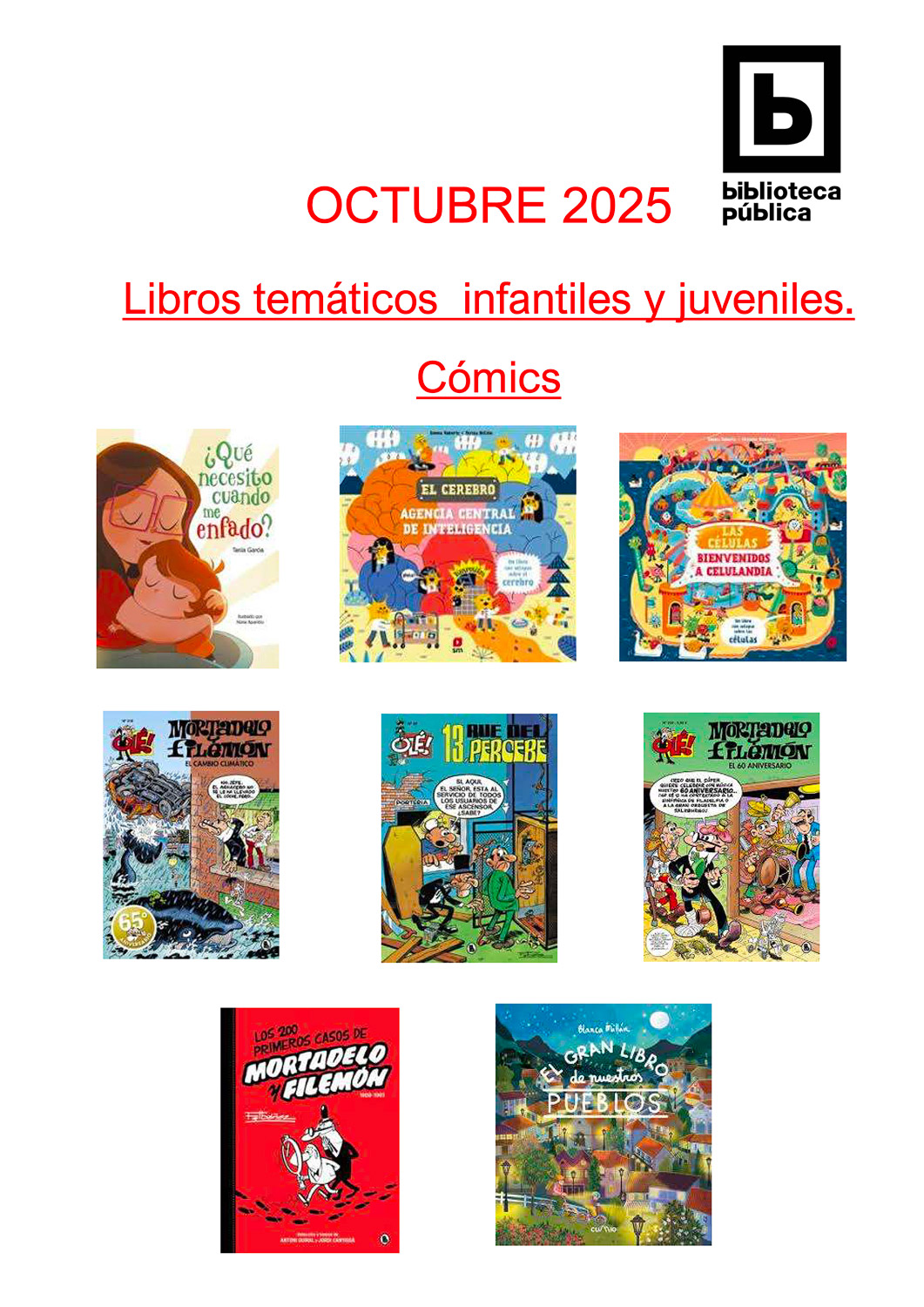Novedades infantil / juvenil de octubre 2025
