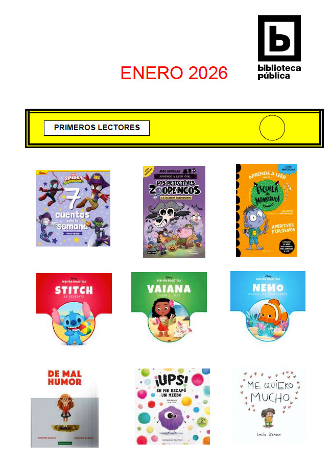 Novedades infantiles / juveniles de enero 2026 Novedades infantiles / juveniles de enero 2026