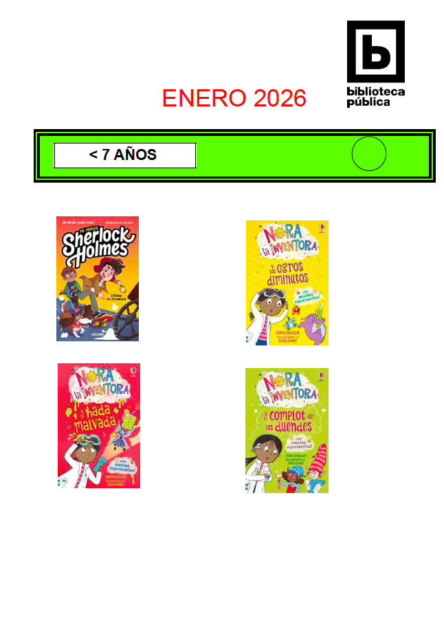 Novedades infantiles / juveniles de enero 2026 Novedades infantiles / juveniles de enero 2026