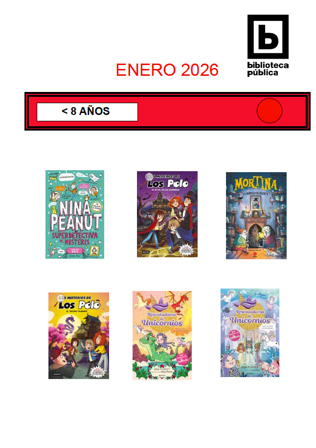 Novedades infantiles / juveniles de enero 2026 Novedades infantiles / juveniles de enero 2026