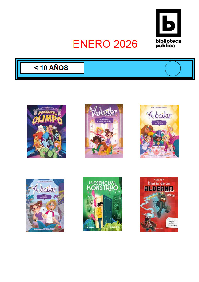 Novedades infantiles / juveniles de enero 2026 Novedades infantiles / juveniles de enero 2026