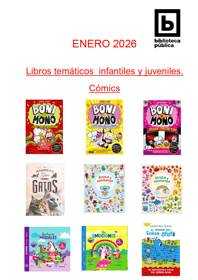 Novedades infantiles / juveniles de enero 2026 Novedades infantiles / juveniles de enero 2026
