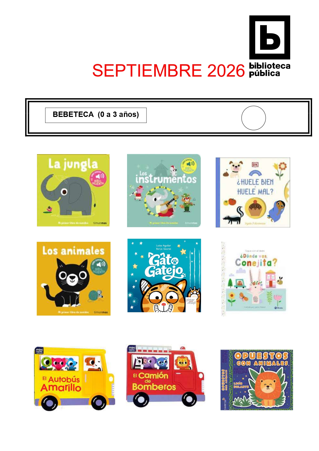 NOVEDADES INFANTILES SEPTIEMBRE 2026-1